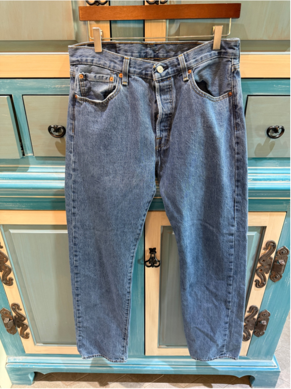Men's Levi's Blue Straight Jeans